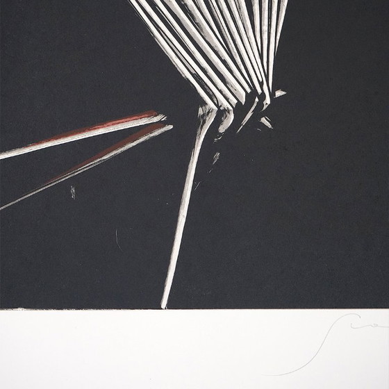 Image 1 of Emilio Scanavino, litografia a colori su carta, anni '70