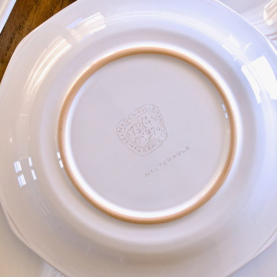 Image 1 of Assiettes anciennes de Niderviller peintes à la main