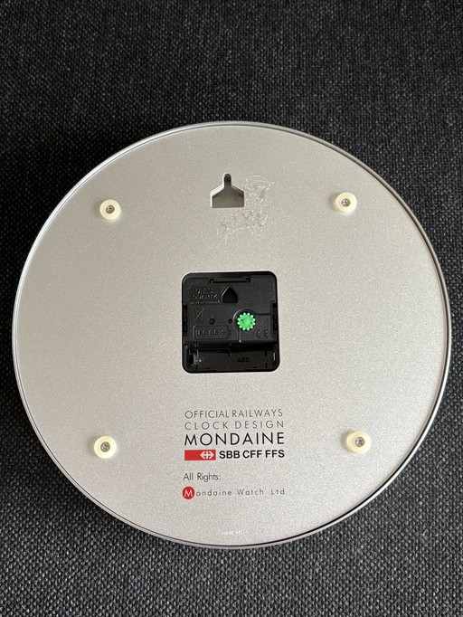Mondaine Official Swiss Railways Clock - wall clock silver 25 cm