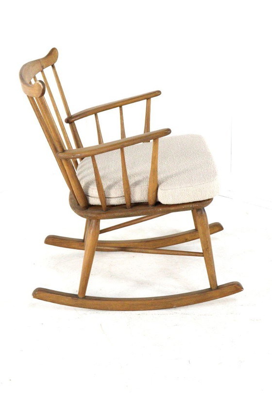 Image 1 of Børge Mogensen for FDB Møbler rocking chair armchair vintage