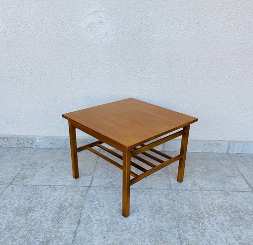 Table basse vintage scandinave en teck, 1960