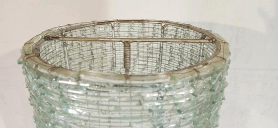 Image 1 of lampadaire vintage en verre