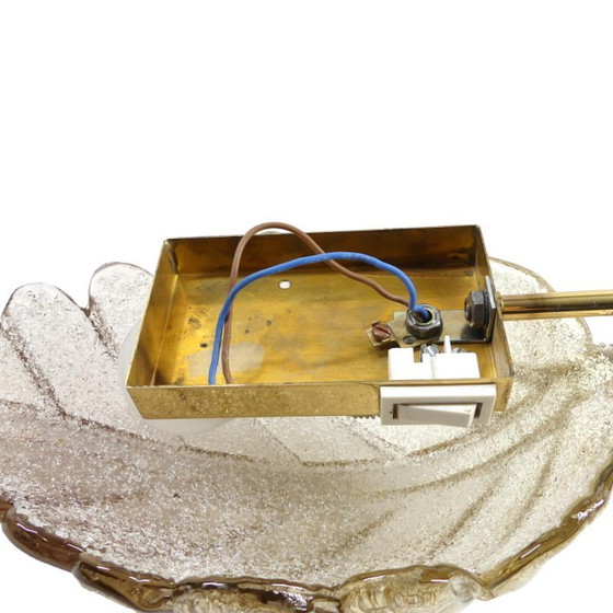 Image 1 of Grote wandlamp van Murano-glas, vervaardigd door Hillebrand, Duitsland, jaren 60.