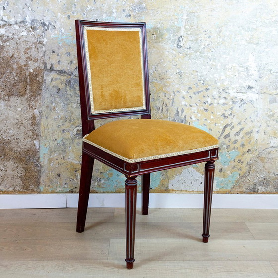 Image 1 of Set di sedie laterali in stile Luigi XVI spagnolo, anni &#39;40