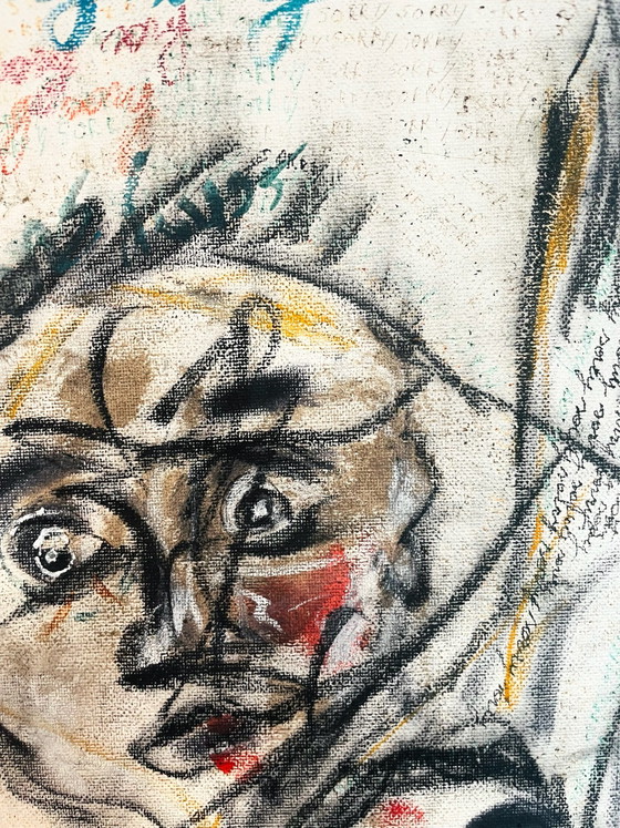 peinture expressionniste - Jean-Christophe Wallaert - Sous des ailes brisées (juste désolé) (photo 6 sur 6)