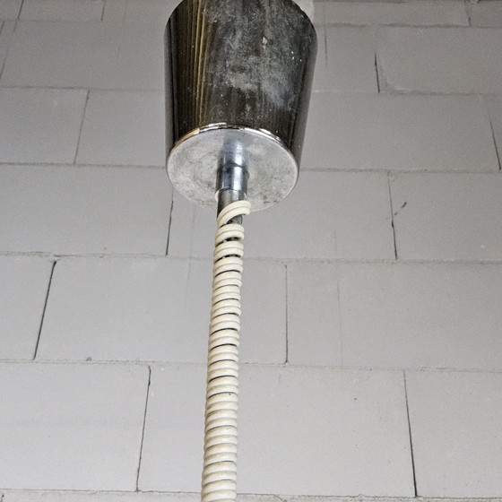 Image 1 of Vintage Itiliaans design Aubergine glazen Carlo Moretti Murano hanglamp (70s) / Italian design glass bulb hanging light 