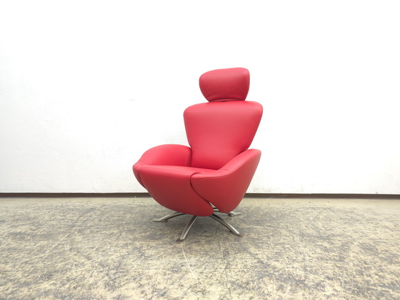 Image 1 of Poltrona Cassina Dodo, poltrona di design, poltrona in pelle, poltrona girevole, reclinabile, come nuova