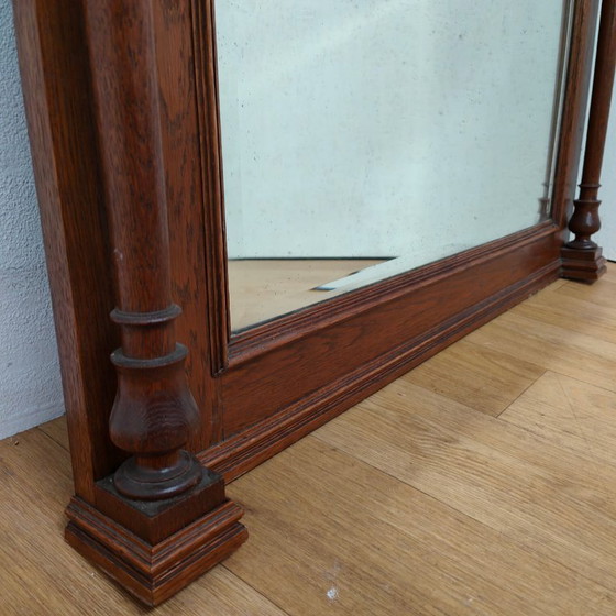 Image 1 of Specchio antico sfaccettato, specchio da camino rustico