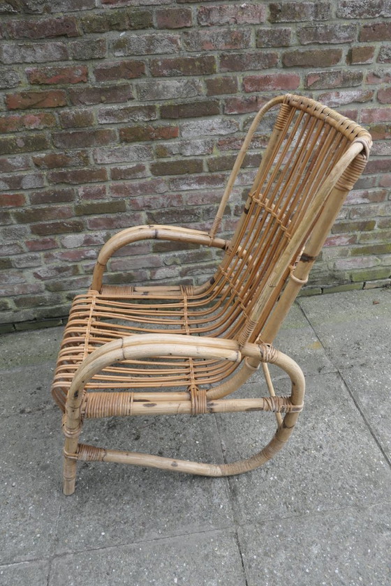 Image 1 of Vintage Rattan Armchair