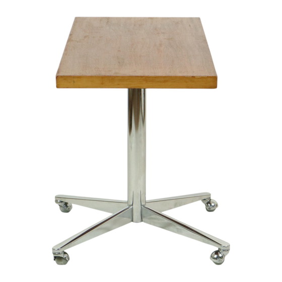 Image 1 of Table basse vintage Table d'appoint chrome