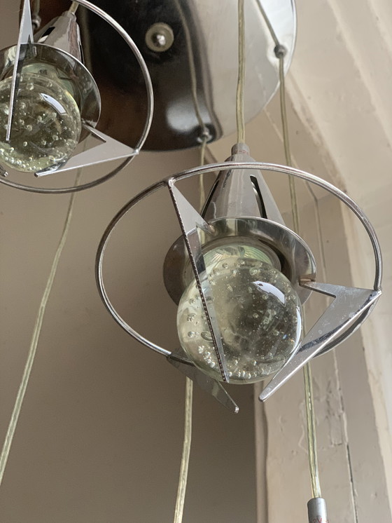 Image 1 of Lámpara Kingston Space Cascade con esferas de cristal de Murano