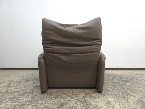 Image 1 of Set Cassina Maralunga, divano in pelle, poltrona in pelle, sedia
