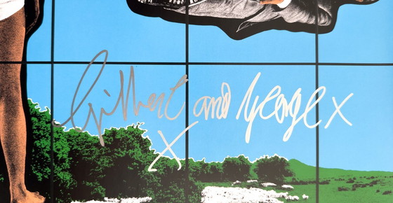 Image 1 of 🟥 Gilbert & George — Naked – 2023 – Original Hand signed Poster | Plakat | 84 x 59 | United Kingdom