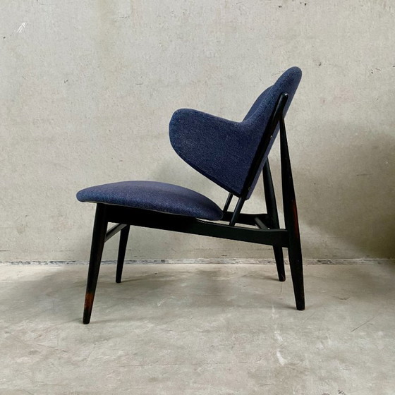Image 1 of Fauteuil Shell LB Kofod Larsen pour Christensen & Larsen, Danemark 1950