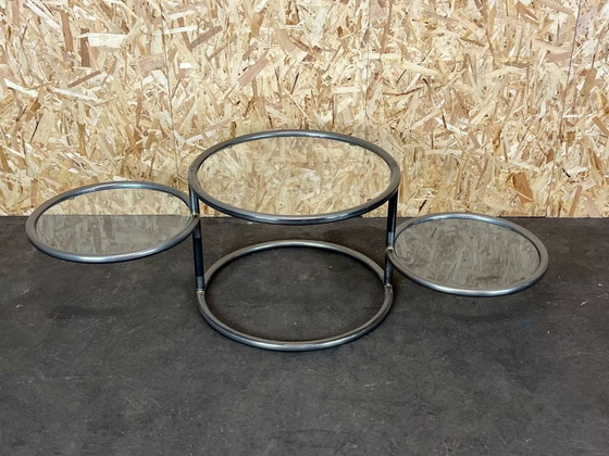 Image 1 of Tavolino da caffè in metallo regolabile anni '60-'70