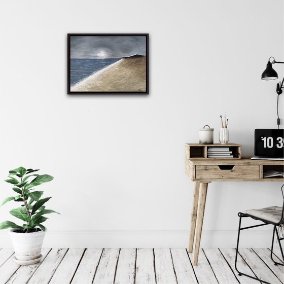 Image 1 of Olio su tela, cornice 61x46cm.