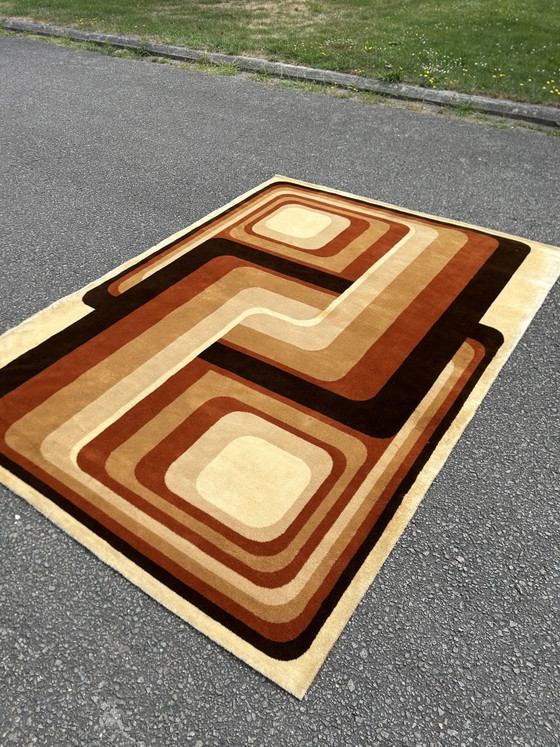 Image 1 of Vintage space age XL low-pile rug