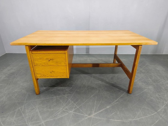 Image 1 of Bureau en chêne GE125 de Hans J. Wegner pour GETAMA, Danemark