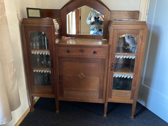 Image 1 of Mobiletto con specchio in stile Amsterdam.