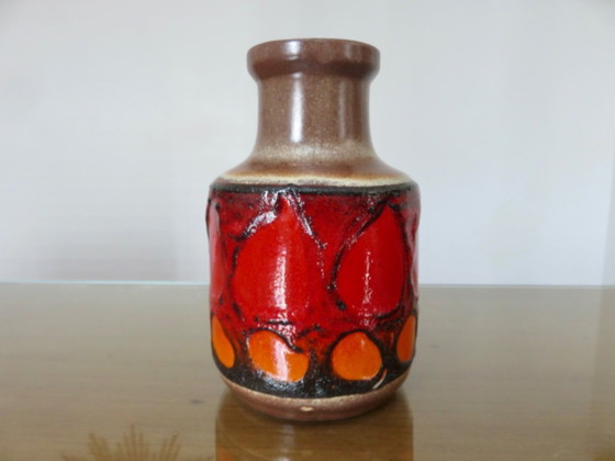 Image 1 of Jarrón de cerámica con asa, Alemania Occidental, 1960 1970