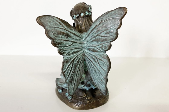 Image 1 of Betende Elfenstatue aus Bronze