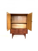 Credenza alta vintage danese in teak, anni '60