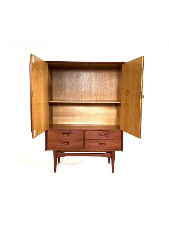Credenza alta vintage danese in teak, anni '60 – Credenze alte, Wood (photo 3 of 11)