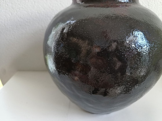 Grande vaso sferico in terracotta del ceramista Hans van Riessen – Vasi, Ceramica (photo 5 of 13)