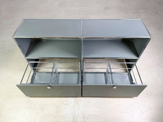 Image 1 of Original USM Haller sideboard Fritz Haller 2x2 medium grey