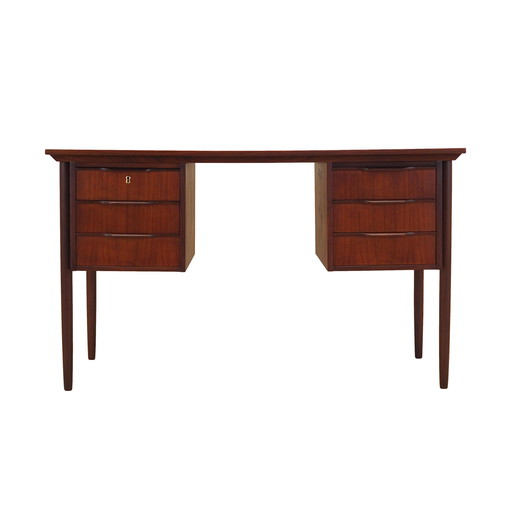 Teak Desk, Danish Design, 1970s, Production: Denmark