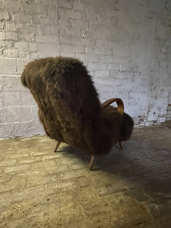 Image 1 of Cocktail lounge upholstered in Icelandic sheepskin