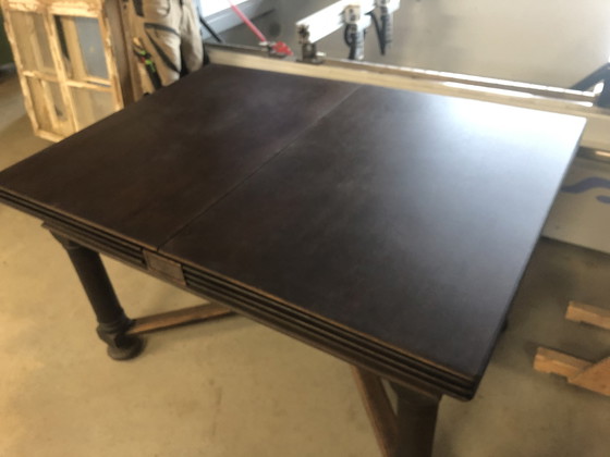 Image 1 of 6x Stühle Nicht Renoviert und 1 Großer Ausziehtisch Renoviert