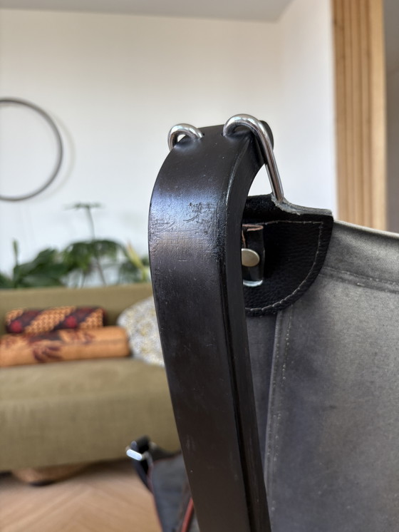 Image 1 of Black Vatne Møbler Falcon chair by Sigurd Ressell, high model