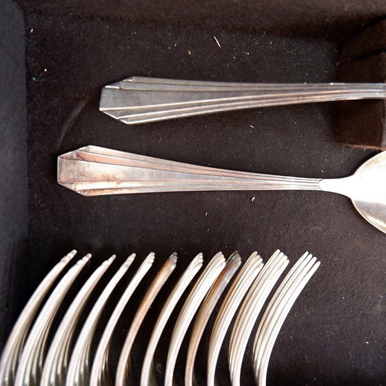 Image 1 of Set di posate Christofle &quot;Régence&quot; e set di posate argentate (90 pezzi)