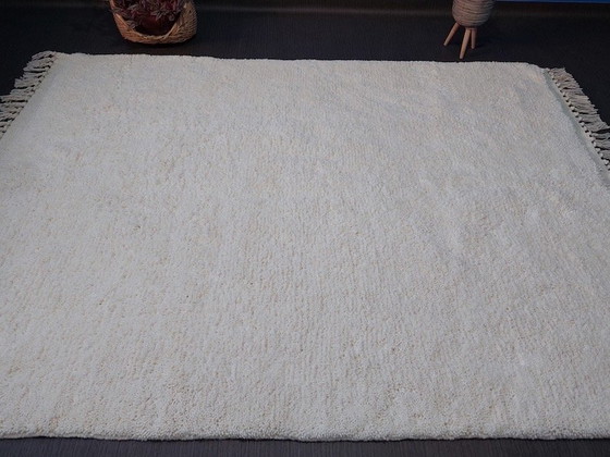 Image 1 of Tapis berbère blanche traditionnelle 200x300 cm