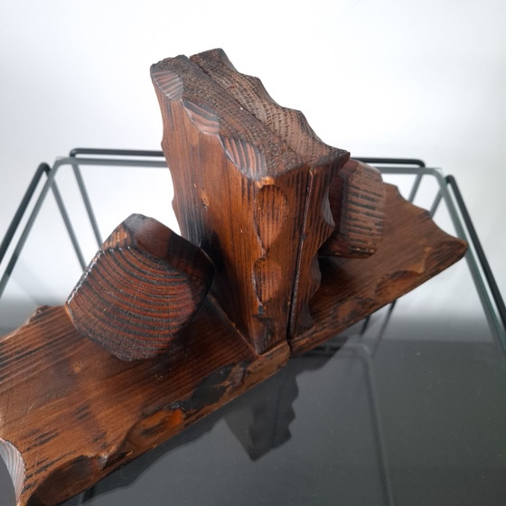 Set di fermalibri vintage in legno in stile Art Déco, anni '30/'40. – Oggetti decorativi, Wood (photo 8 of 8)