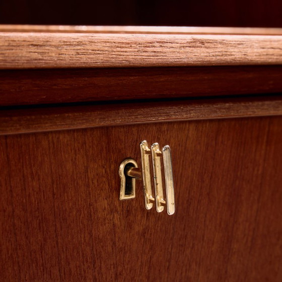 MK11143 Gerestaureerd Teakhouten Bureau – Wood (photo 12 of 17)