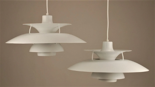 2x Louis Poulsen PH5 hanglamp wit