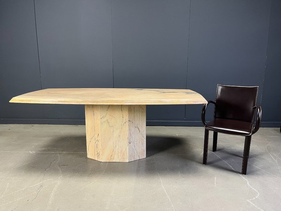 Image 1 of Vintage marmeren eettafel, jaren 70