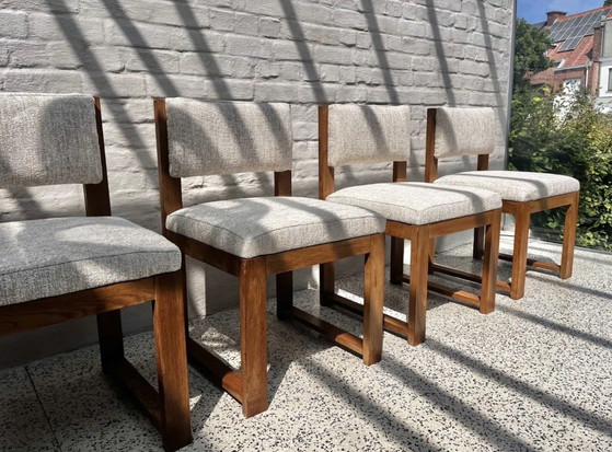 Vintage 70s Chairs 4x – Dining chairs, Wood (photo 2 of 6)
