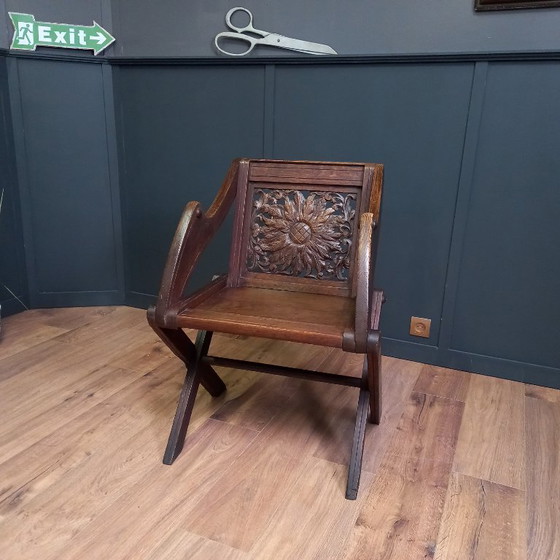 Image 1 of Antieke Glastonbury Priesterstoel