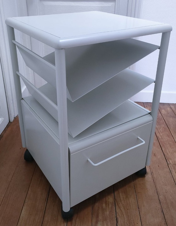 Image 1 of lacquered metal side table by agfa