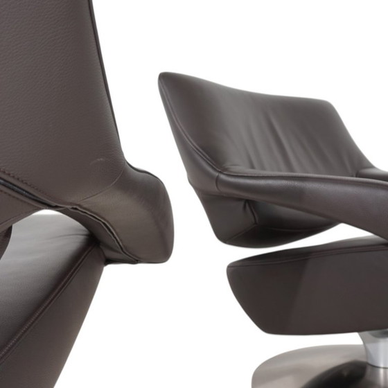 De Sede DS-255 Sillón Lounge Avantgarde en Cuero Marrón Oscuro, 2000 – Sillones, Leather (photo 8 of 20)