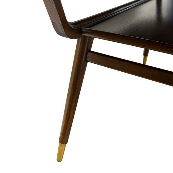 Vintage Scandinavische salontafel – jaren ’60 – met ingebouwde tijdschriftenhouder – Wood (photo 4 of 5)