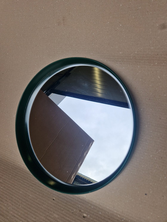 Image 1 of Vintage Spiegel Met Groene Rand