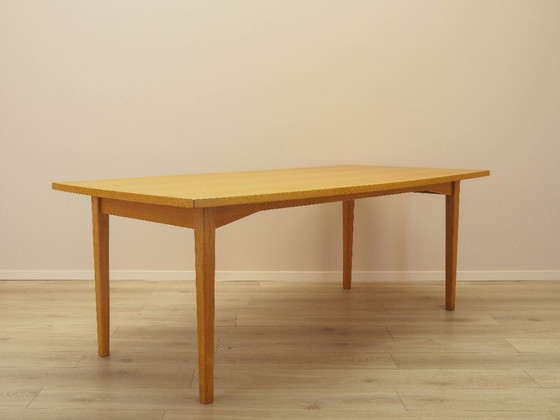 Image 1 of Essenhouten tafel, Deens design, jaren 70, gemaakt in Denemarken.