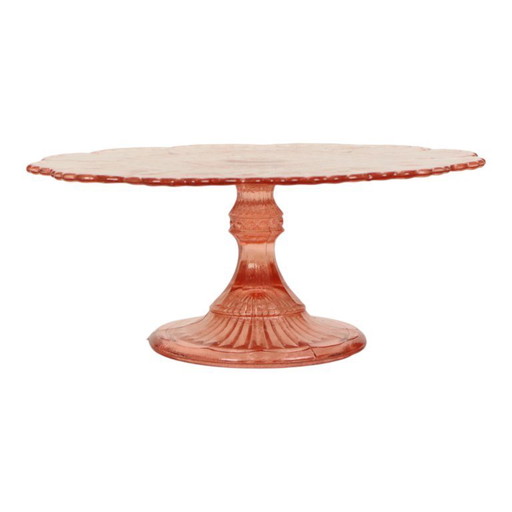 Plato para pastel Rosaline rosa estilo Art Déco