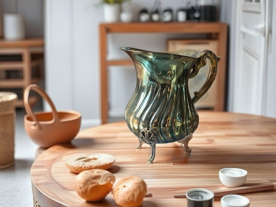 Image 1 of Service à café vénitien en argent 800 de style néoclassique