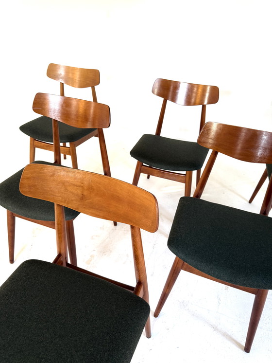 Image 1 of 6 sedie da pranzo restaurate, Habeo '60