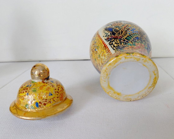 Set 3 Vasi Vintage Geisha Giapponesi Satsuma, Anni '60/'70 – Porcelain (photo 15 of 16)